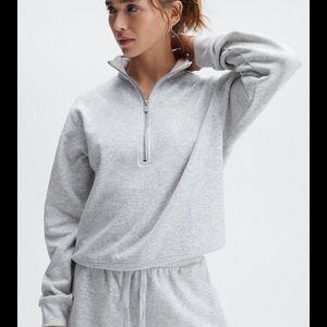 Fabletics gray sweat set